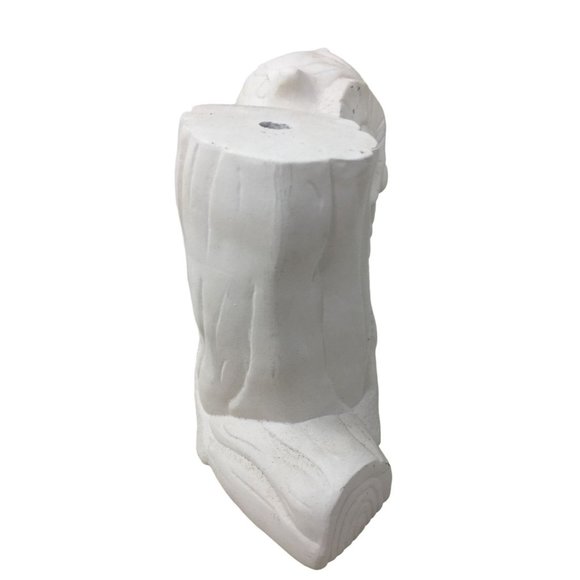 "Connie Loves Tom" Heart on Log with Owl Ceramic Gift or Decor - Cute Fun - Picture 6 of 8